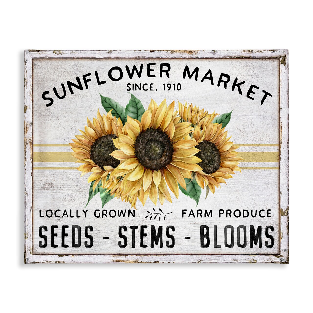Stupell Industries Farmhouse Sunflower Market Canvas Wall Art Design by Creatif Belle